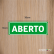 PLACAS PARA SINALIZAÇÃO INTERNA  30x10cm
