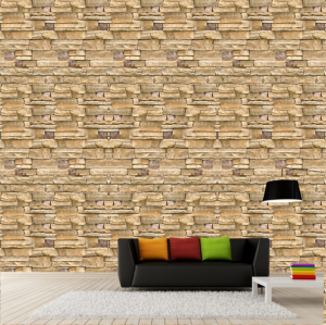 PAPEL DE PAREDE ESTILO PEDRAS 0022 ADESIVO VINIL  COLORIDO FOSCO CORTE RETO 