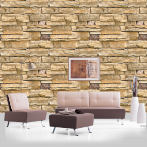 PAPEL DE PAREDE ESTILO PEDRAS 0023 ADESIVO VINIL  COLORIDO FOSCO CORTE RETO 