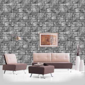 PAPEL DE PAREDE ESTILO PEDRAS 0032 ADESIVO VINIL  COLORIDO FOSCO CORTE RETO 