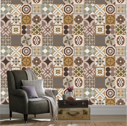 PAPEL DE PAREDE AZULEIJO 0001